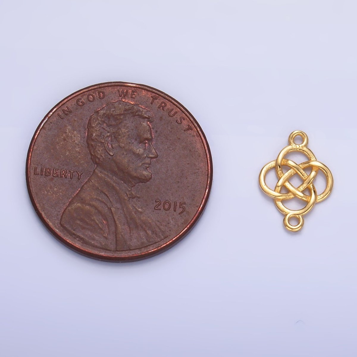 S925 Sterling Silver Geometric Filigree Flower Connector in Gold & Silver | SL - 569 - DLUXCA