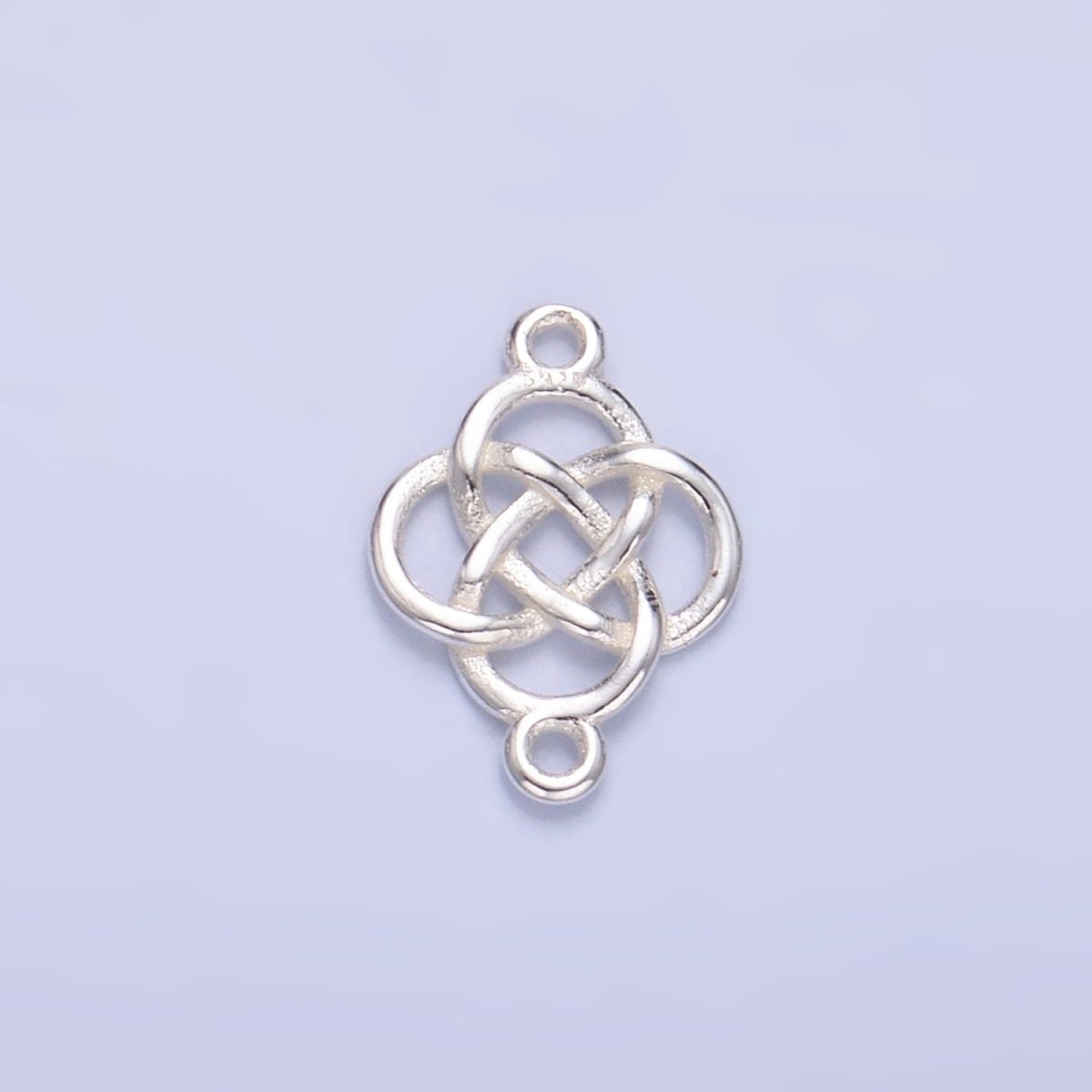 S925 Sterling Silver Geometric Filigree Flower Connector in Gold & Silver | SL - 569 - DLUXCA