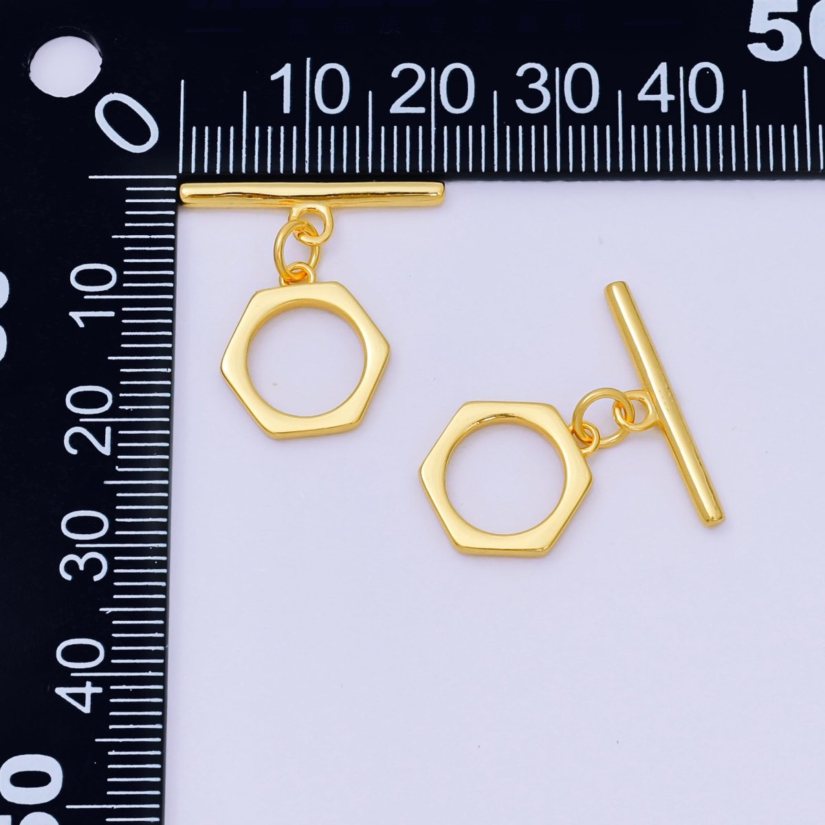 S925 Sterling Silver Gold Vermeil OT Clasp Dainty Toggle Clasps Closure Finding | SL - 670 - DLUXCA