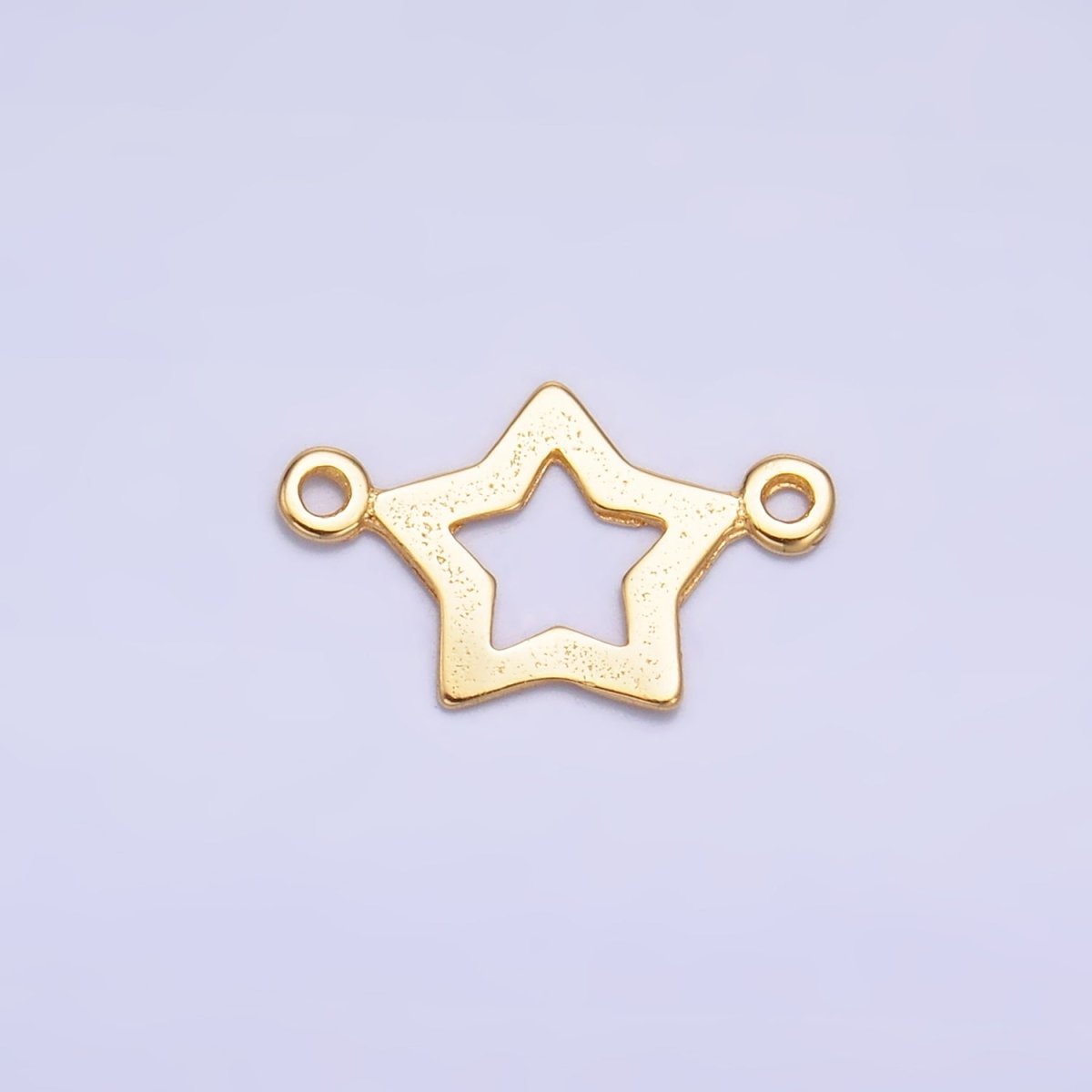 S925 Sterling Silver Open Celestial North Star Connector in Gold & Silver | SL - 621 - DLUXCA