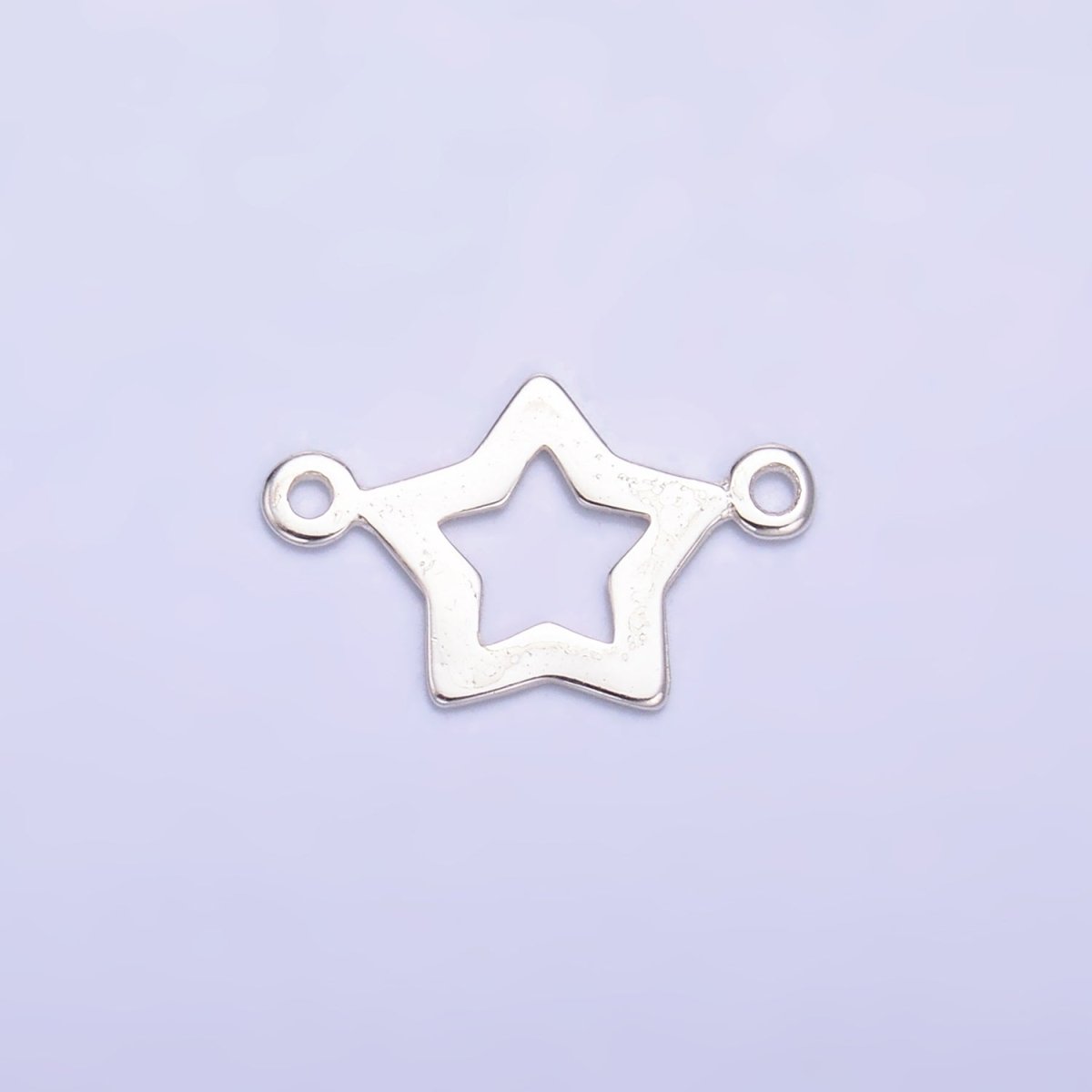 S925 Sterling Silver Open Celestial North Star Connector in Gold & Silver | SL - 621 - DLUXCA