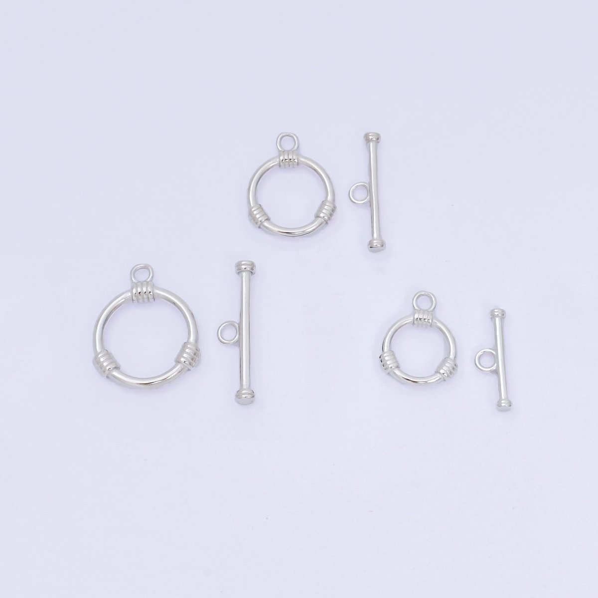 S925 Sterling Silver OT Clasp Classic Dainty Toggle Clasps Closure Finding | SL - 675 - SL - 677 - DLUXCA