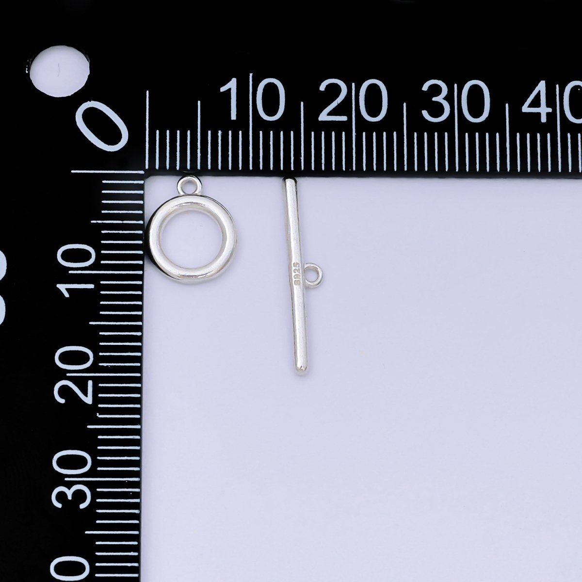 S925 Sterling Silver OT Clasp Dainty Toggle Clasps Closure Finding | SL - 651 - DLUXCA