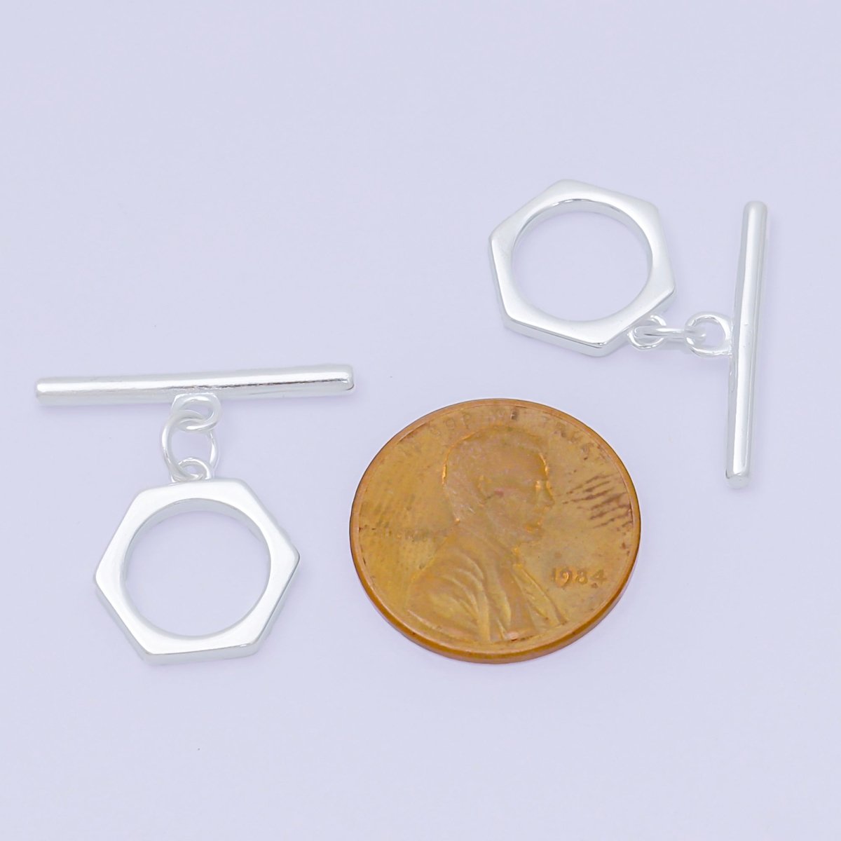 S925 Sterling Silver OT Clasp Dainty Toggle Clasps Closure Finding | SL - 671 - DLUXCA