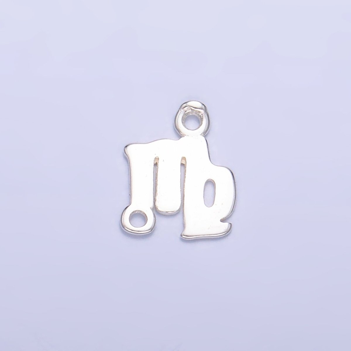 S925 Sterling Silver Virgo Zodiac Symbol Minimalist Connector in Gold & Silver | SL - 590 - DLUXCA