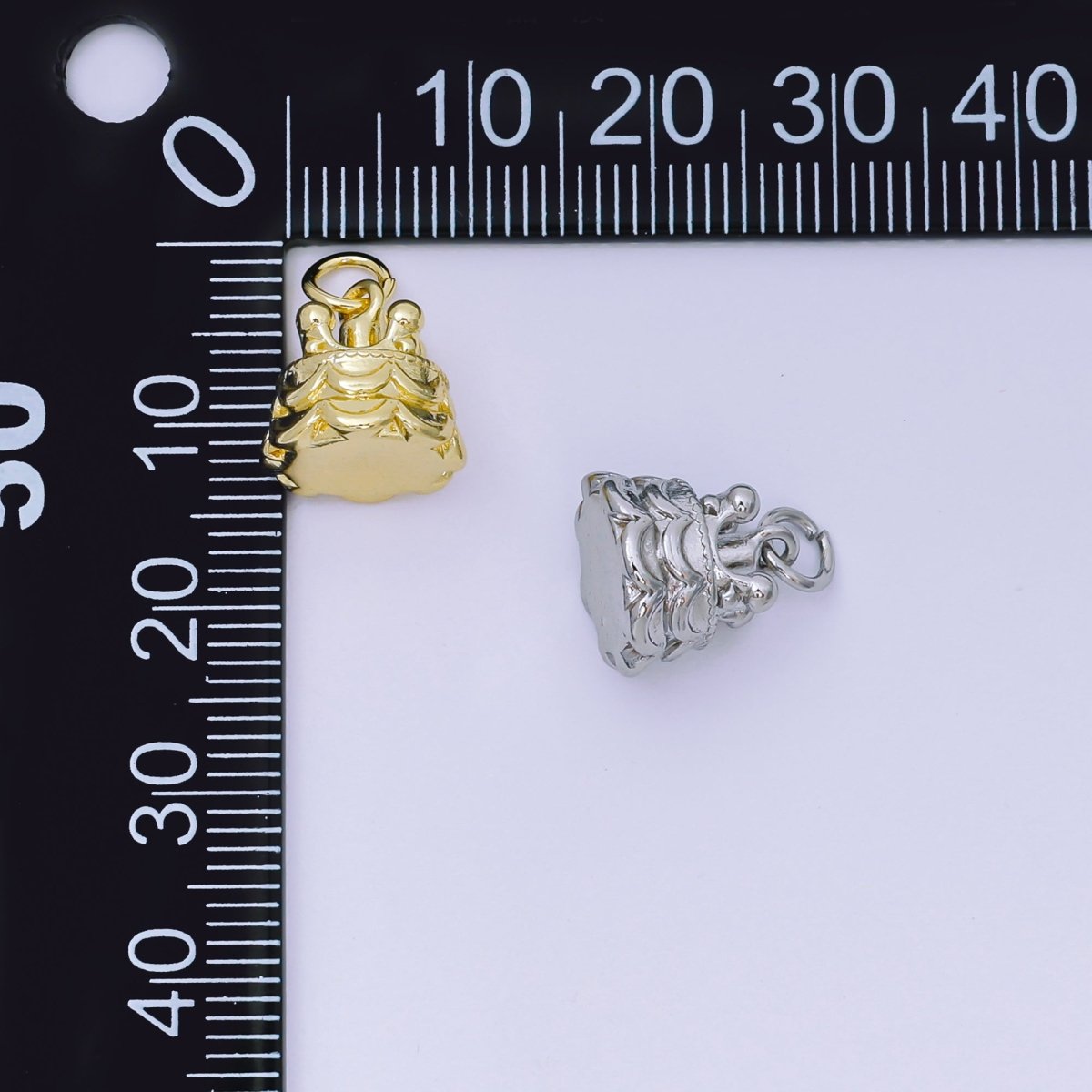 Silver 11mm Birthday Surprise 2 - Layered Cake Charm | AH - 587 - DLUXCA