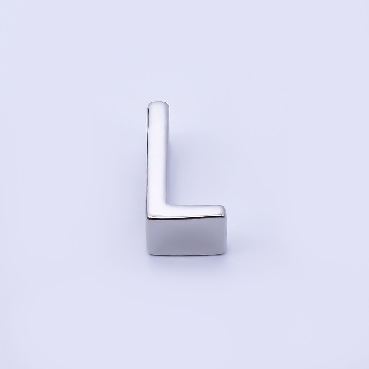 Silver 13mm Personalized Minimalist Initial Letter Alphabet Bead | AF144 - AF156 - DLUXCA