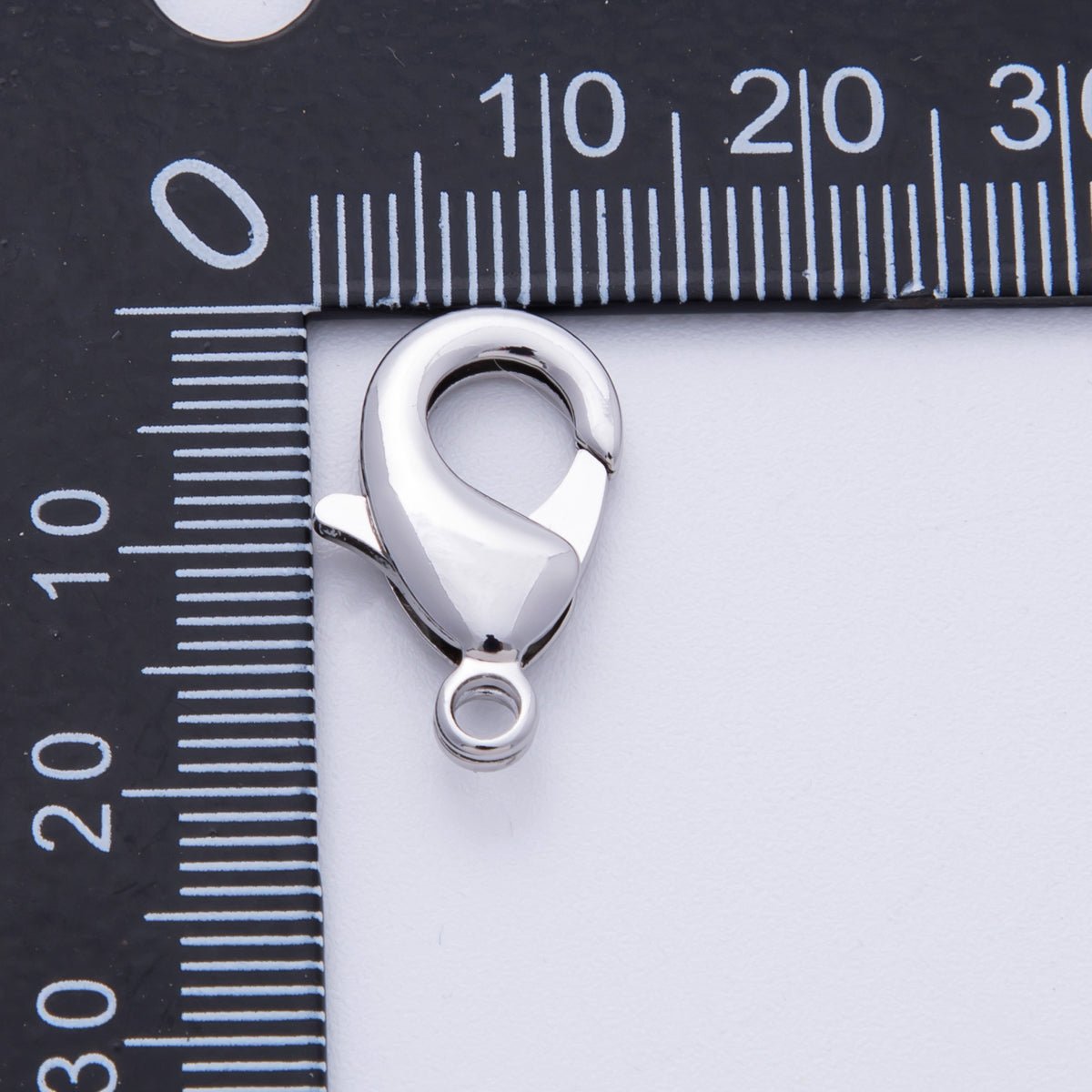 Silver 19mm Minimalist Lobster Clasps Claw Closure Findings | Z - A1676 - DLUXCA