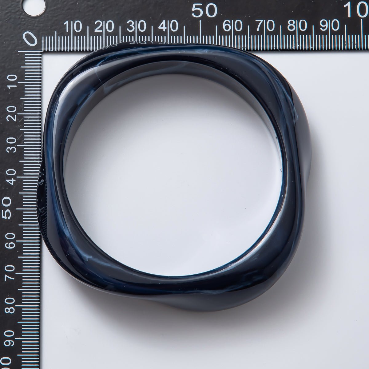 Solid Marble Resin Acrylic Wide Sculpted Geometric Bangle Bracelet | WA - 3416 ~ WA - 3427 - DLUXCA