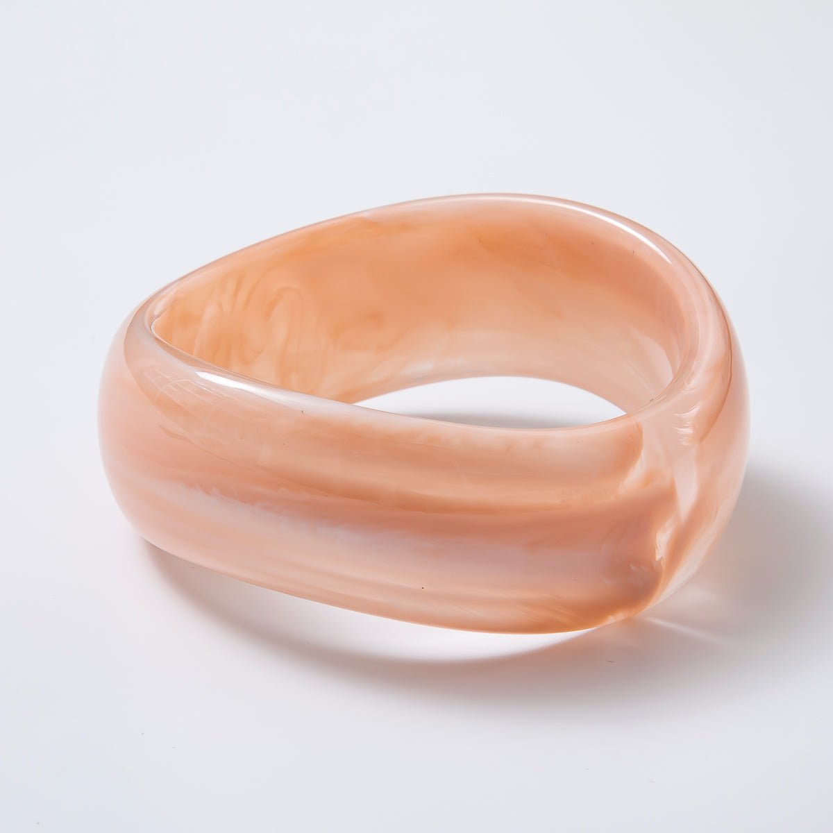 Solid Resin Acrylic Geometric Wide Bangle Bracelet | WA - 3384 ~ WA - 3393 - DLUXCA