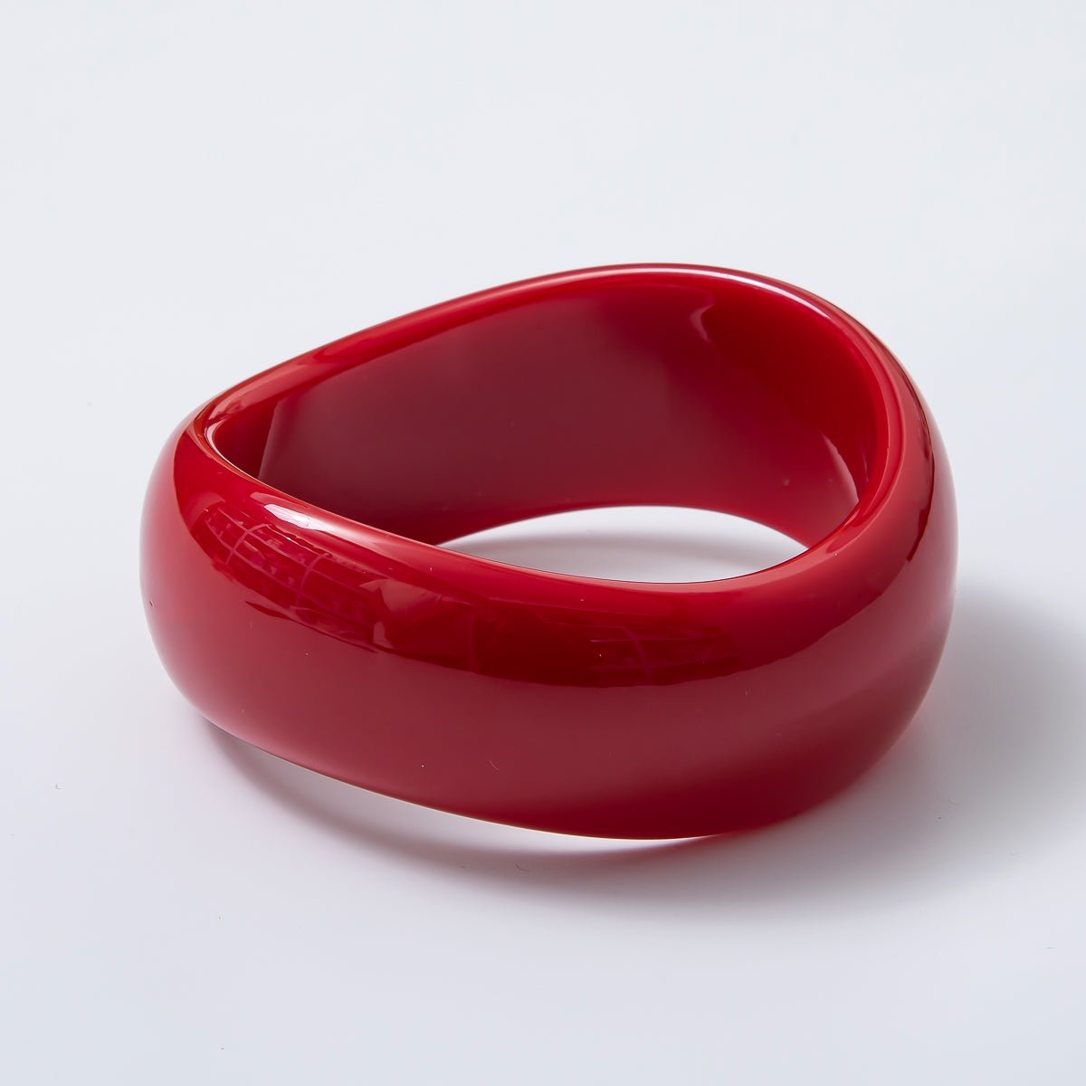 Solid Resin Acrylic Geometric Wide Bangle Bracelet | WA - 3384 ~ WA - 3393 - DLUXCA