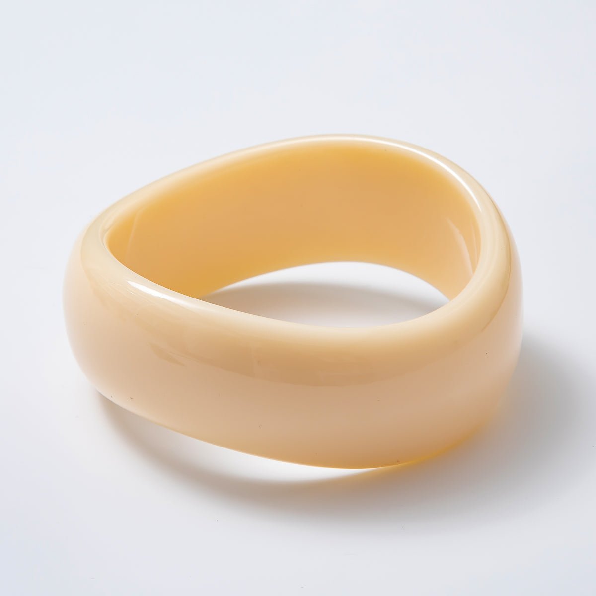 Solid Resin Acrylic Geometric Wide Bangle Bracelet | WA - 3384 ~ WA - 3393 - DLUXCA