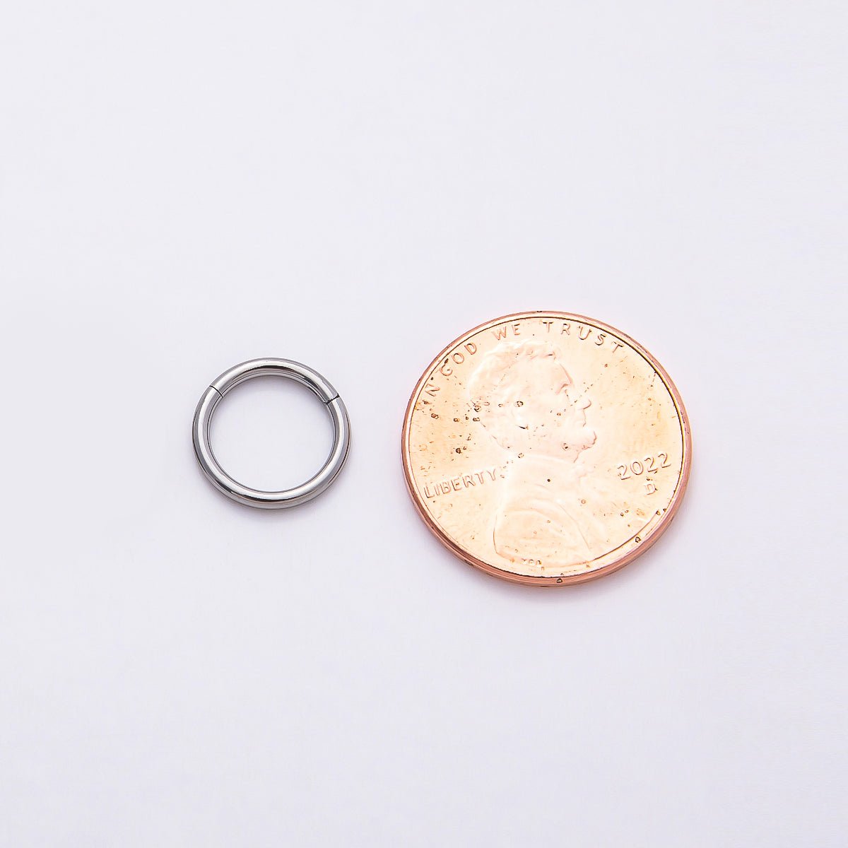 Stainless Steel 10mm Minimalist Pull Gate Round Finding | Findings-00207 - DLUXCA