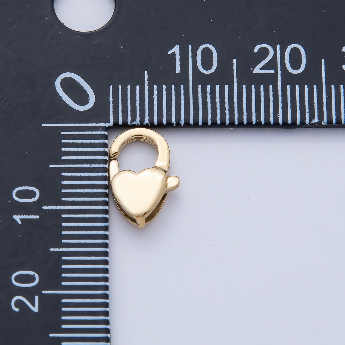 Stainless Steel 12mm Heart Lobster Claw Clasps Closure Finding | Z1620 - DLUXCA