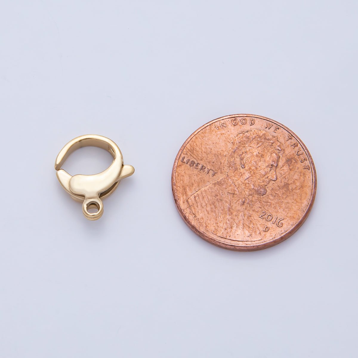 Stainless Steel 12mm Round Lobster Claw Clasps Closure Finding | Z1624 - DLUXCA