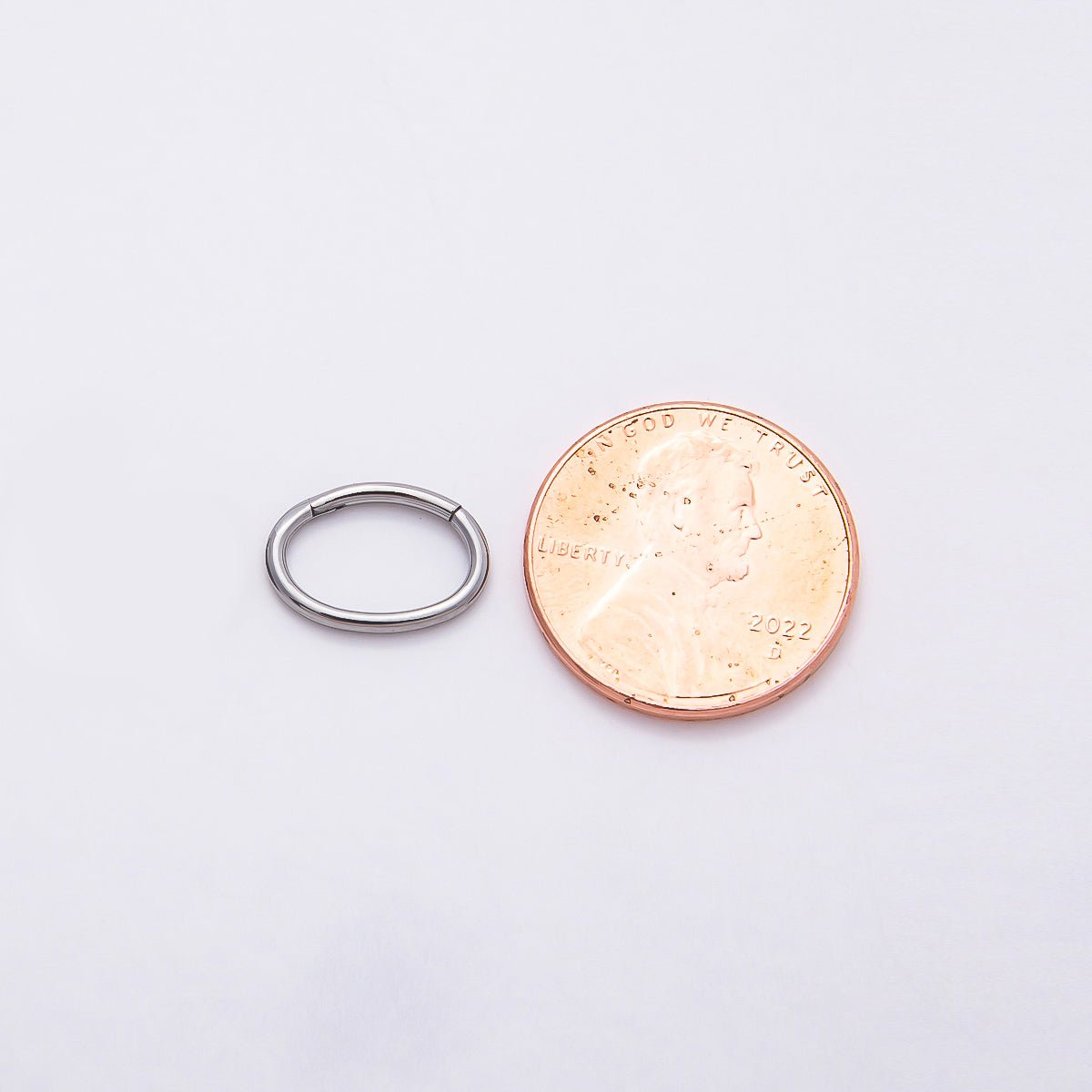 Stainless Steel 13mm Minimalist Oval Pull Gate Findings in Gold & Silver | Findings-00178 Findings-00179 - DLUXCA