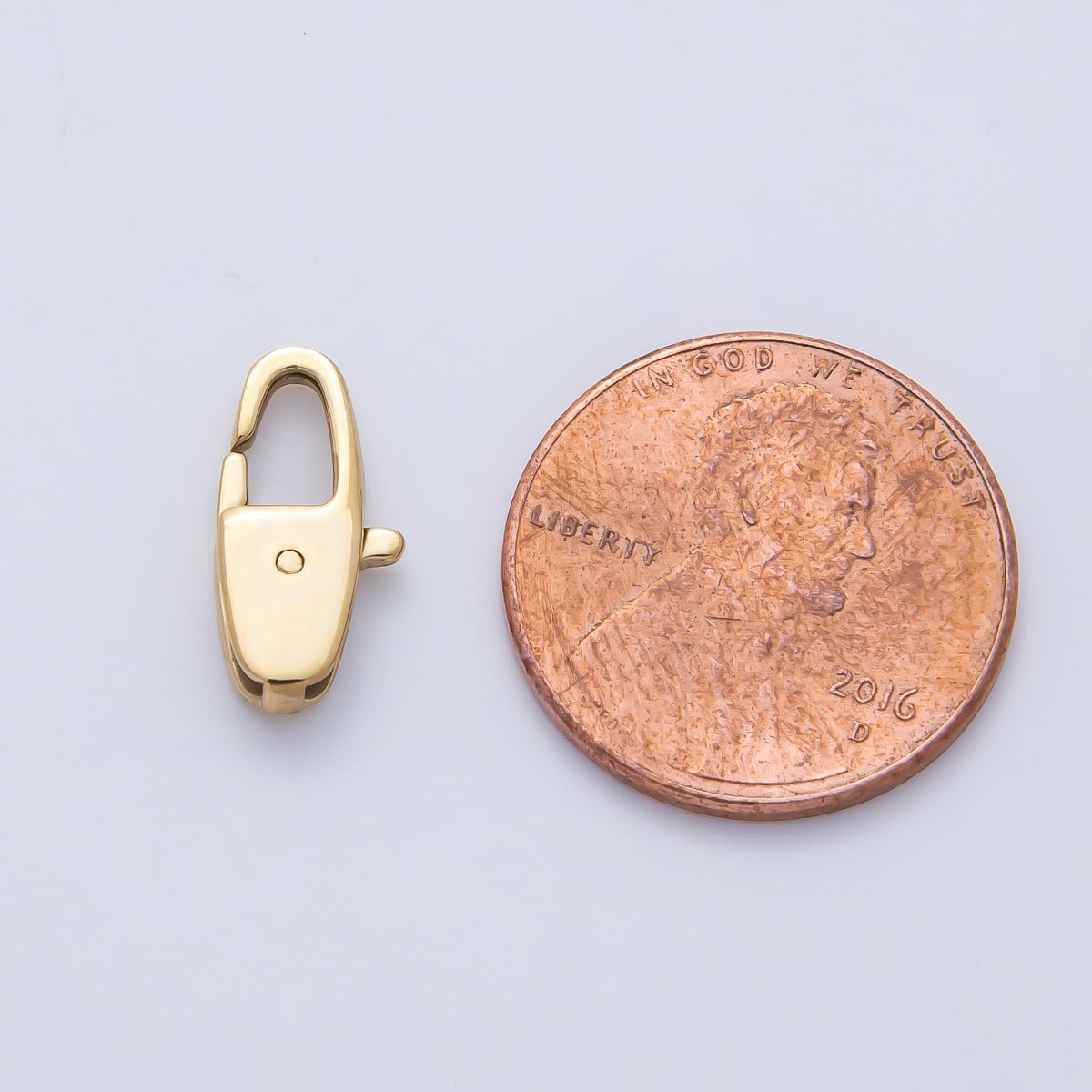 Stainless Steel 14.5mm Oblong Lobster Claw Clasps Closure Finding | Z1625 - DLUXCA