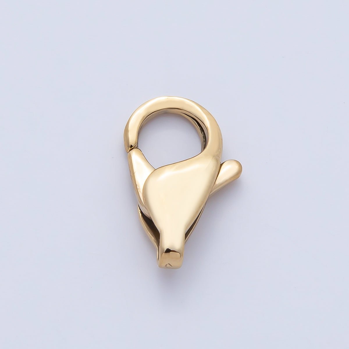 Stainless Steel 15.5mm Minimalist Rectangular Lobster Claw Closure Finding | Z1623 - DLUXCA