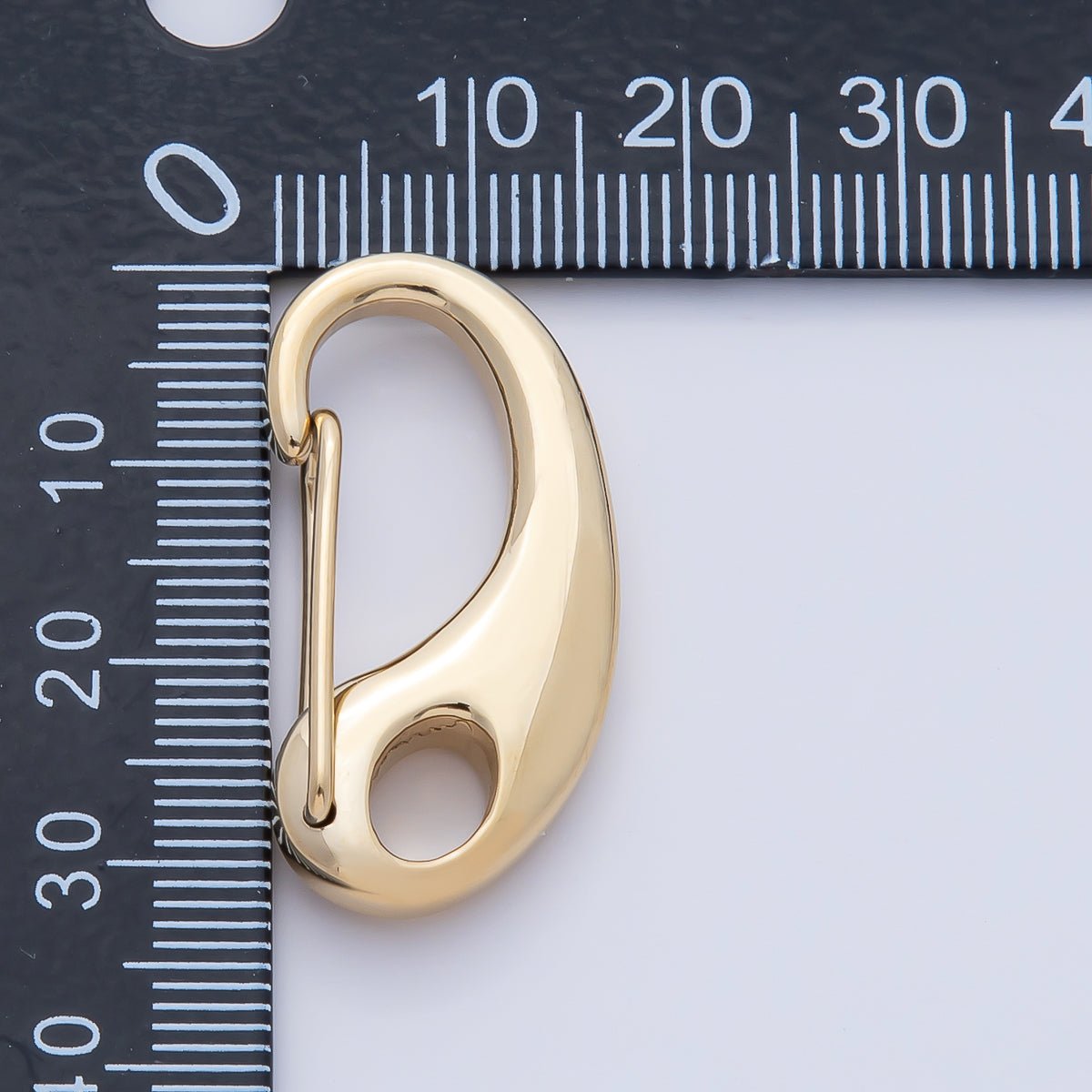 Stainless Steel 16mm, 21mm, 28mm, 32.5mm Push Gate Oblong Minimalist Finding | Z1633 - Z1636 - DLUXCA