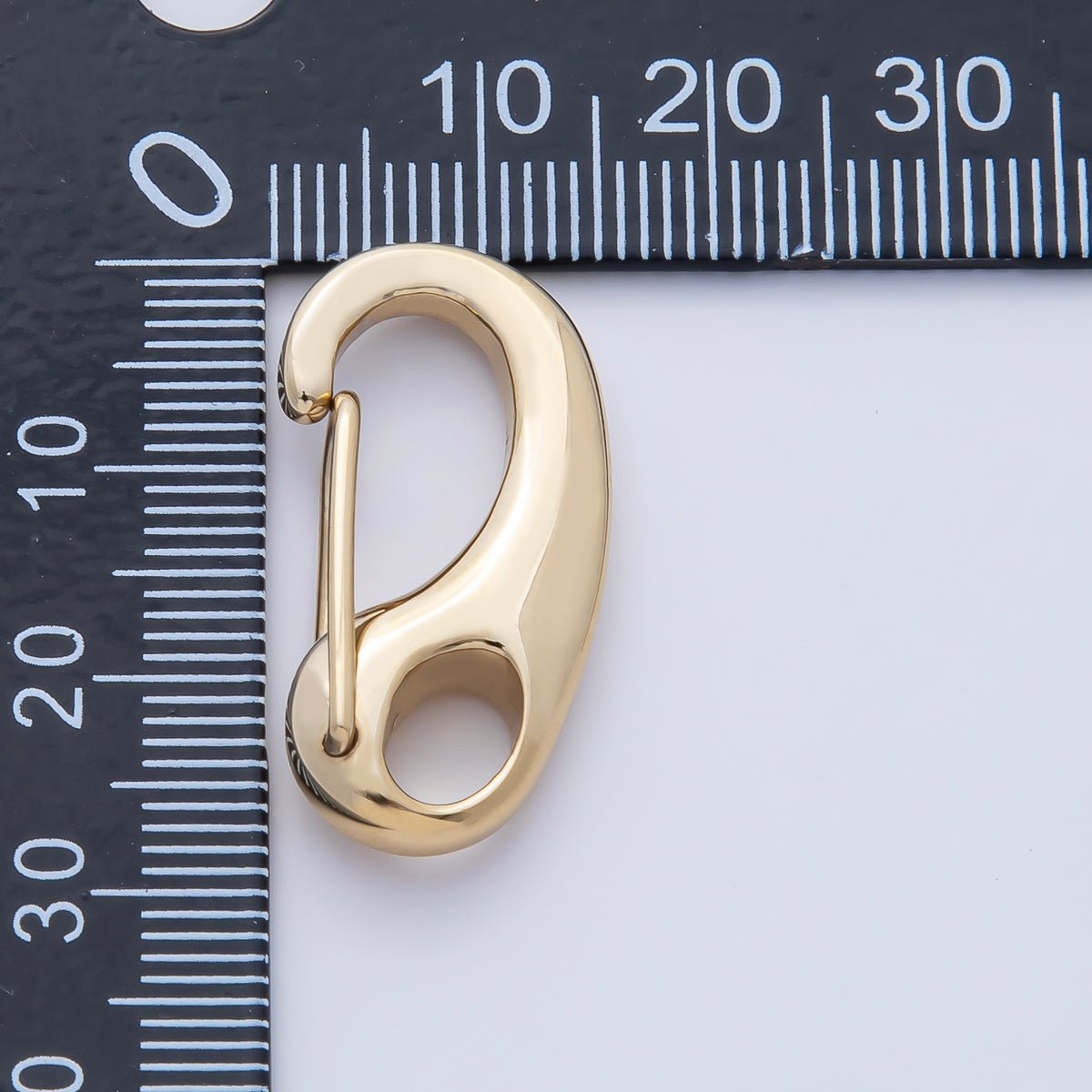 Stainless Steel 16mm, 21mm, 28mm, 32.5mm Push Gate Oblong Minimalist Finding | Z1633 - Z1636 - DLUXCA