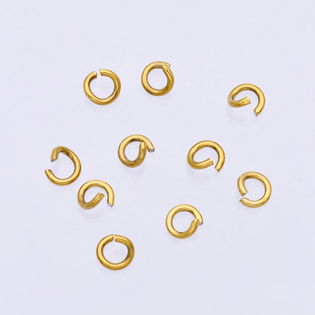 Stainless Steel 5mm Jump Ring Findings by 10 units Findings Set | Z956 - DLUXCA