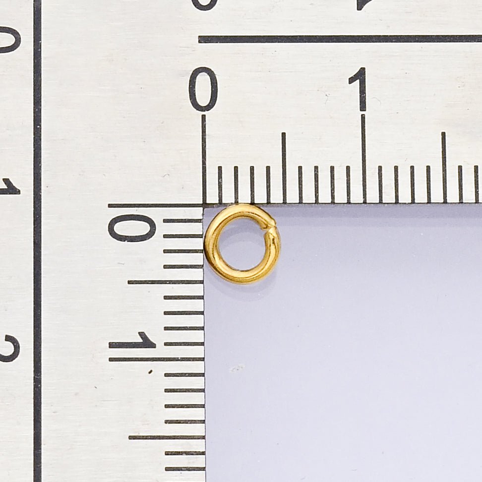 Stainless Steel 5mm Jump Ring Findings by 10 units Findings Set | Z956 - DLUXCA