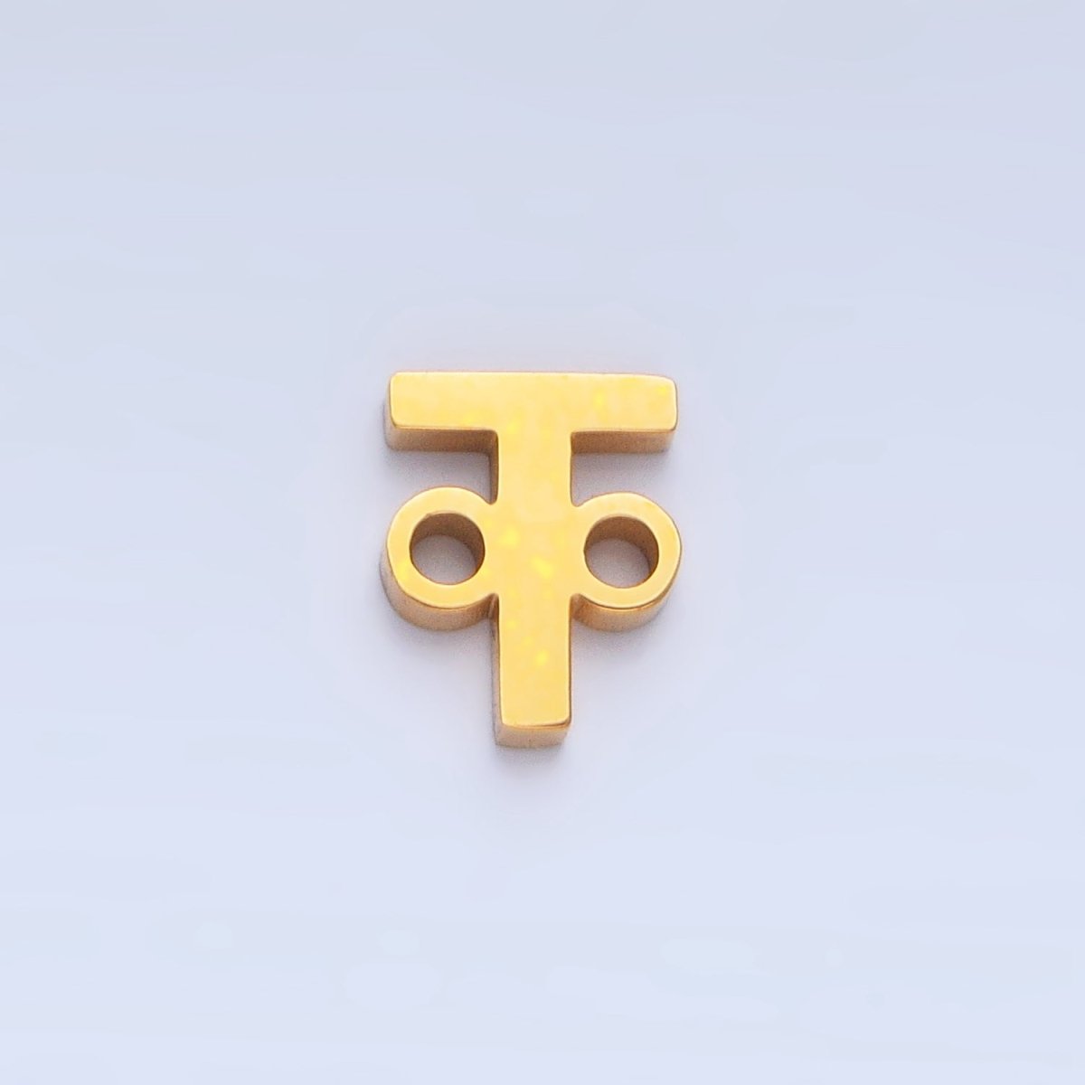 Stainless Steel 8mm A - Z Alphabet Letter Initial Minimalist Connector | A1604 - A1616 - DLUXCA