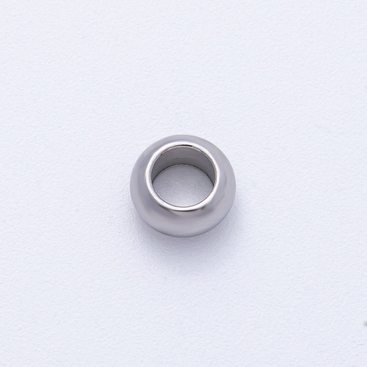 Stainless Steel 8mm Minimalist Rondelle Bead Set by 10 Pieces | Beads - 00139 - DLUXCA