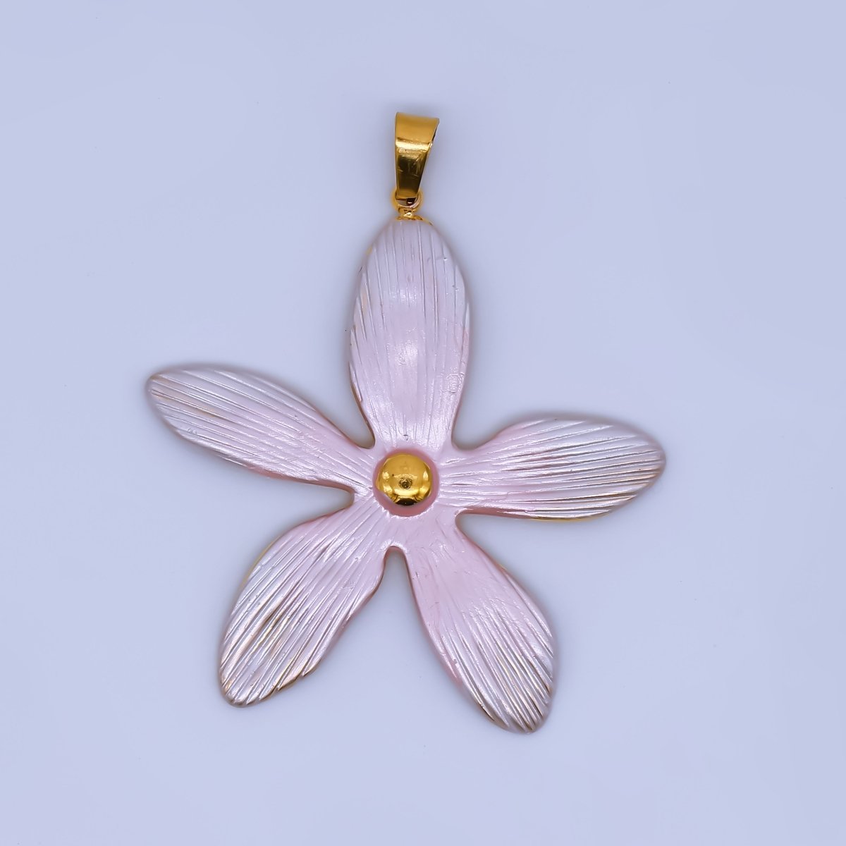Stainless Steel Enamel 40mm 5 - Petal Star Orchid Flower Charm | J - 063 J - 070 J - 083 J - 138 - DLUXCA