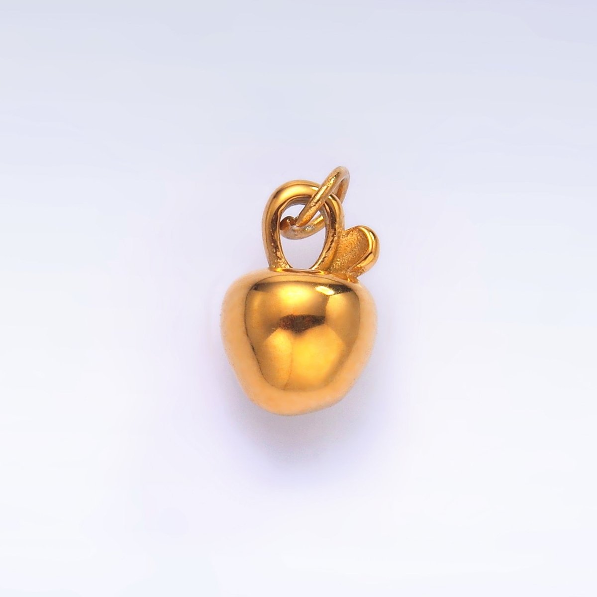 Stainless Steel Green, Red, Minimalist Apple 3D Multidimensional Charm | P841 P851 - DLUXCA