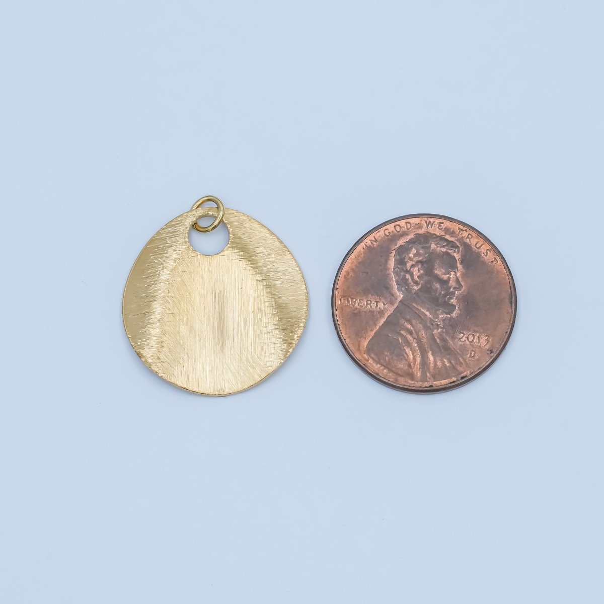 Stainless Steel Line - Textured Geometric Charm | P786 - DLUXCA