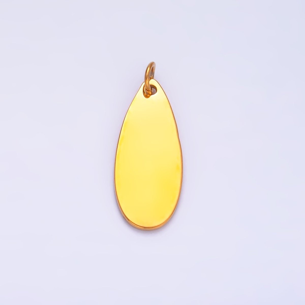 Stainless Steel Minimalist Teardrop Charm | P780 - DLUXCA