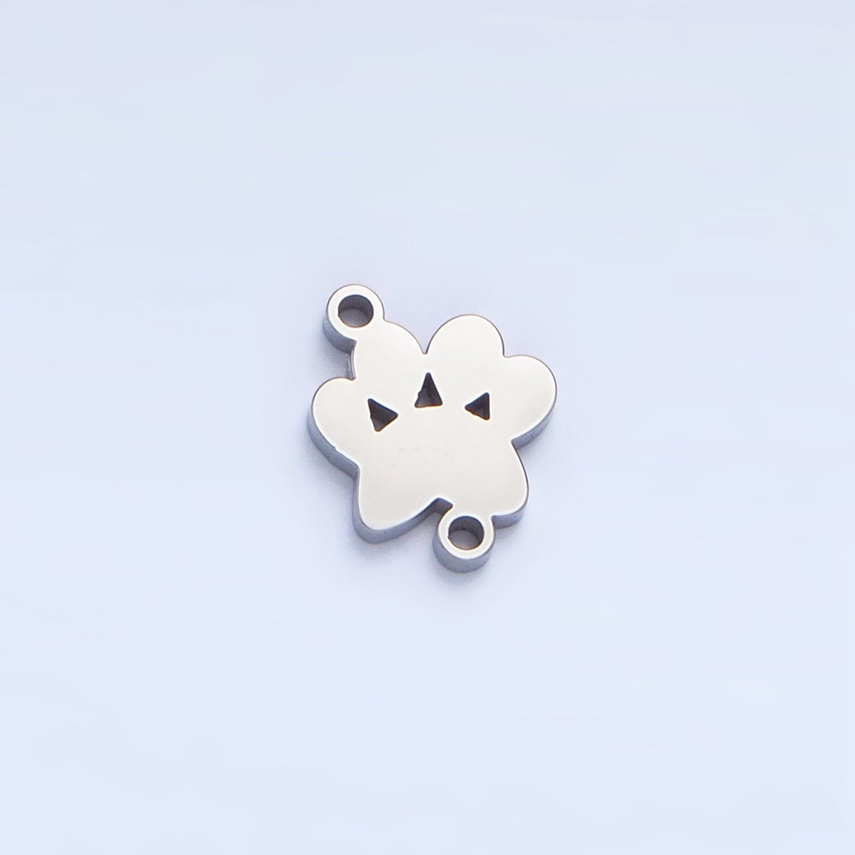 Stainless Steel Paw Print Pet Animal Connector in Gold & Silver | F374 - DLUXCA