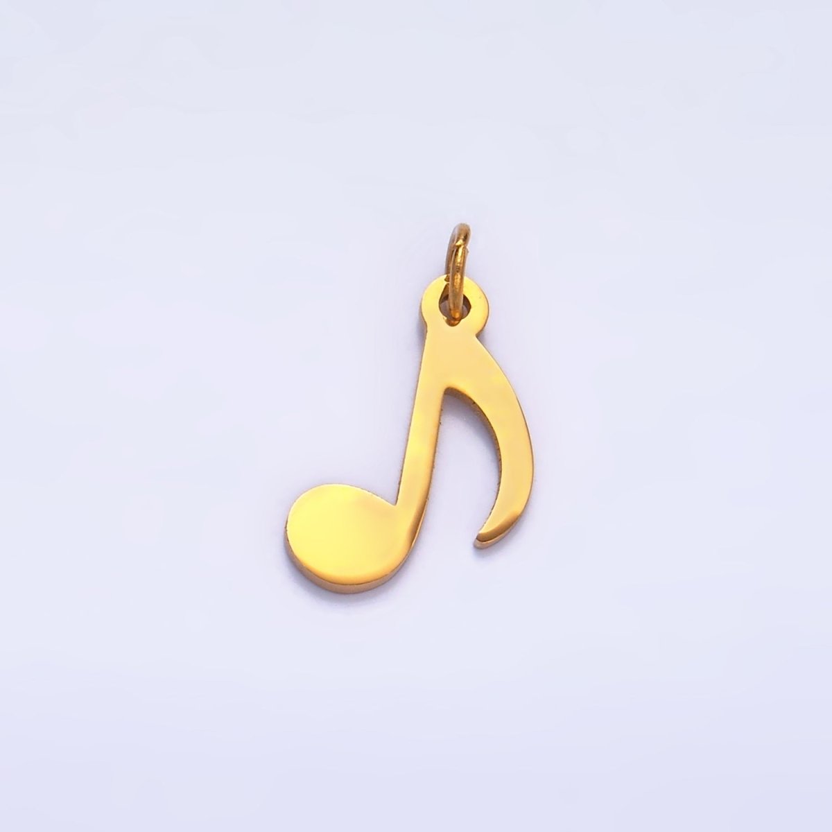 Stainless Steel Quaver Eight Note ♪ Music Symbol Charm in Gold & Silver | P1364 - DLUXCA