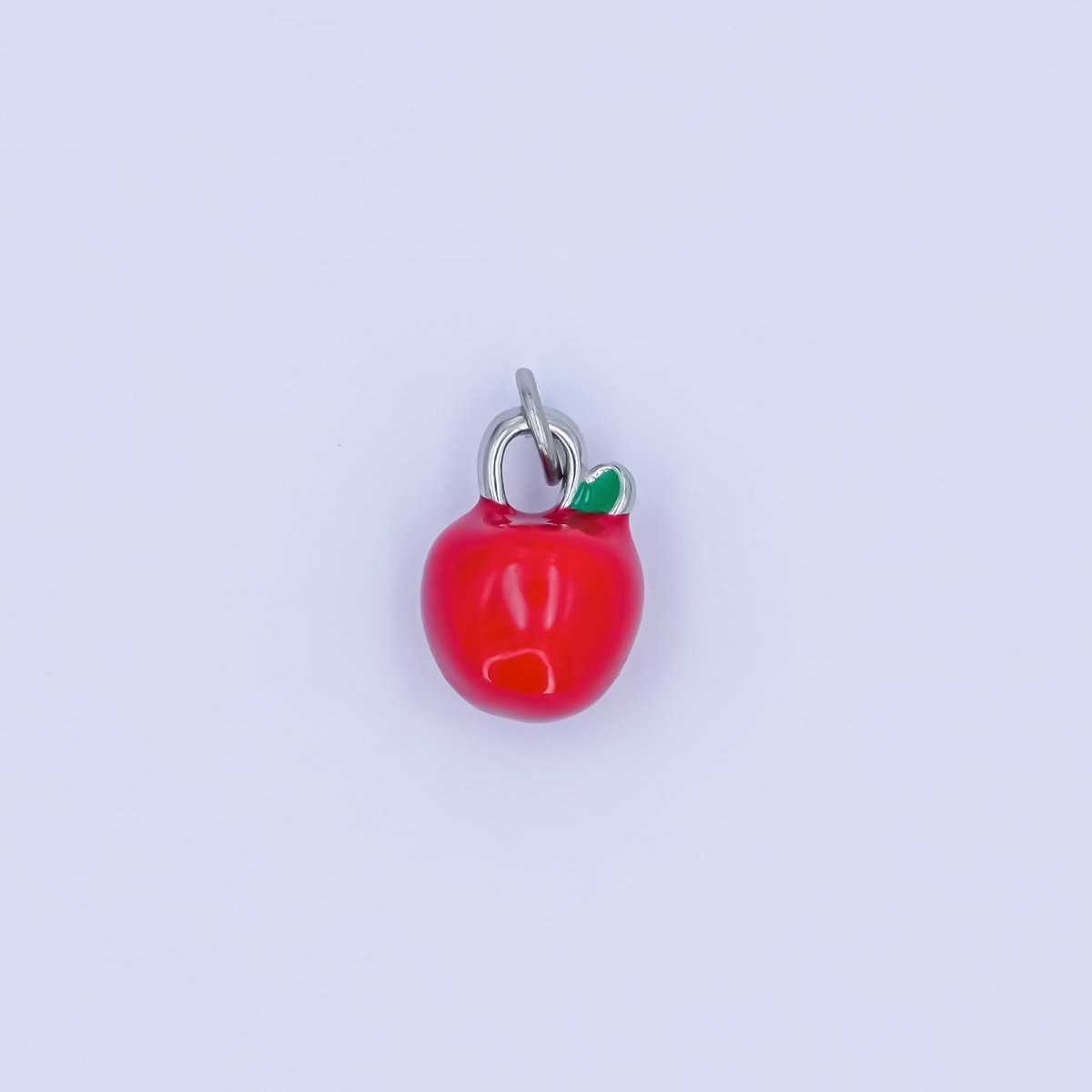 Stainless Steel Red Apple Tomato Charm in Gold & Silver | P842 - DLUXCA