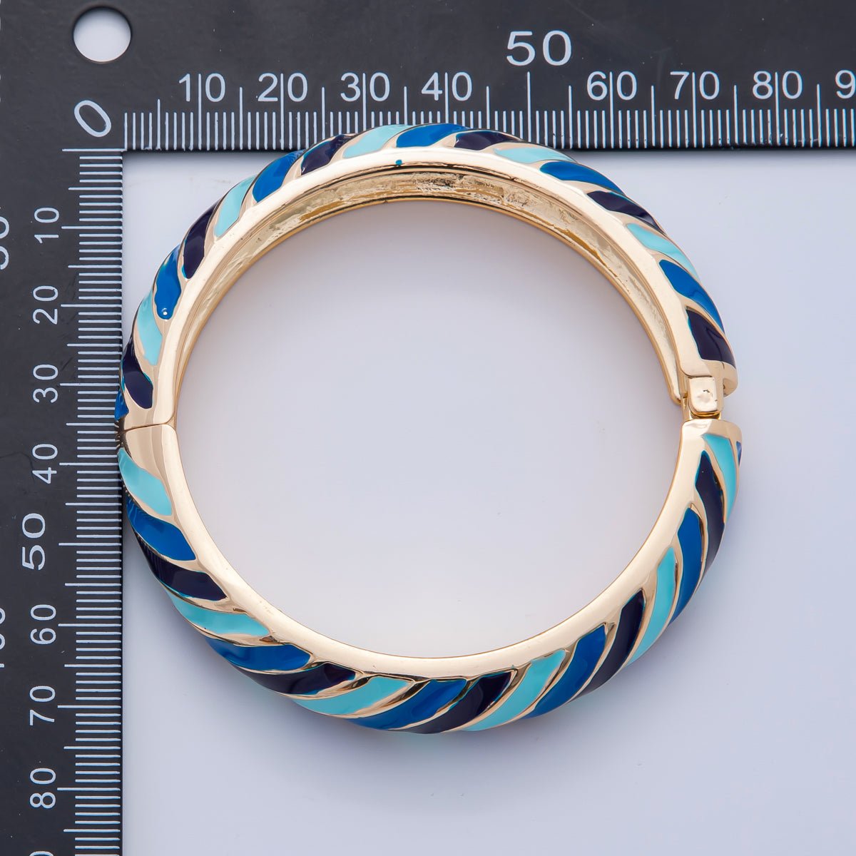 Statement Gold Filled Enamel Swirl Colorful Luxe Bracelet | WAA3333 - WAA3337 - DLUXCA