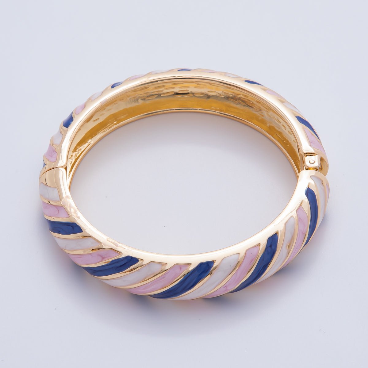 Statement Gold Filled Enamel Swirl Colorful Luxe Bracelet | WAA3333 - WAA3337 - DLUXCA