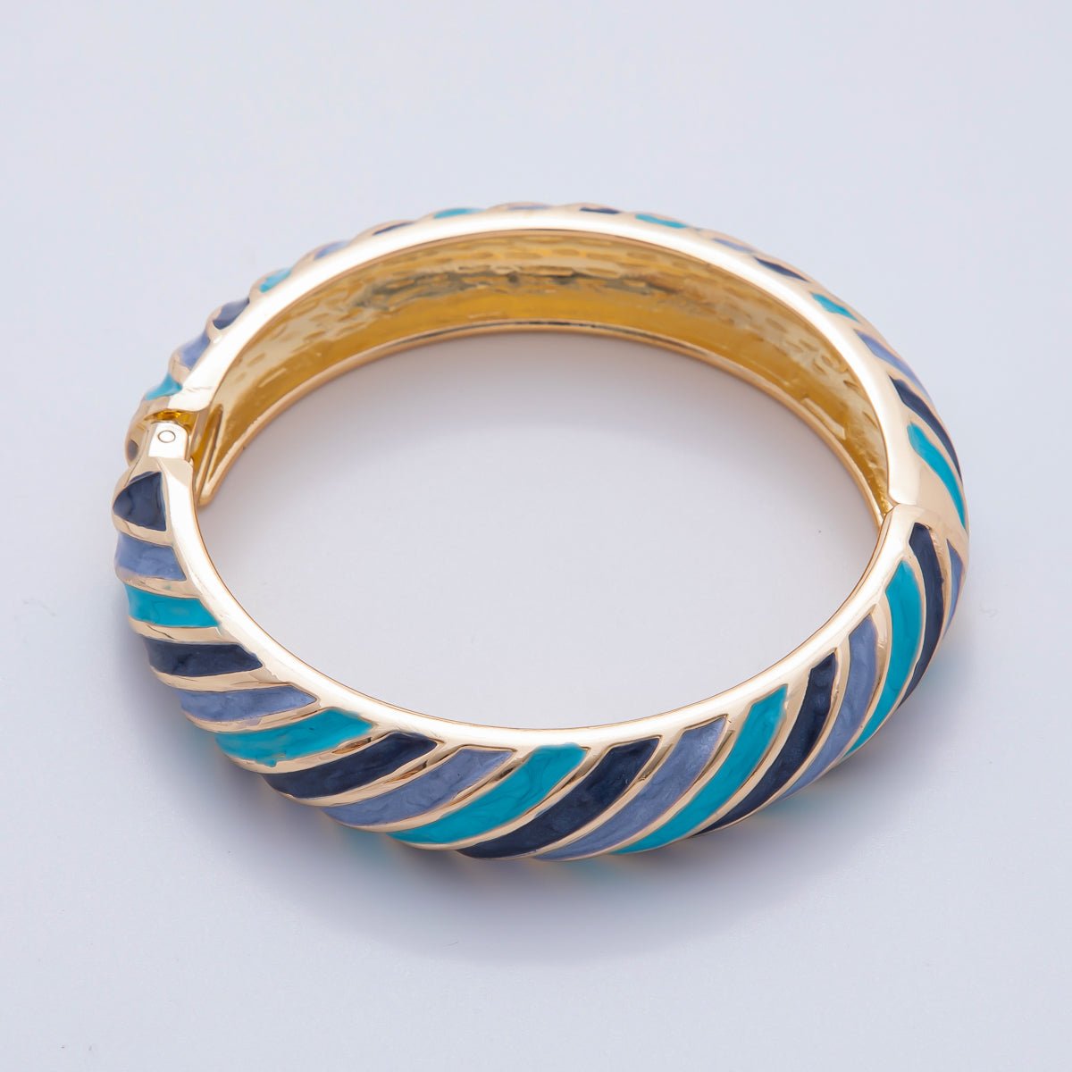 Statement Gold Filled Enamel Swirl Colorful Luxe Bracelet | WAA3333 - WAA3337 - DLUXCA