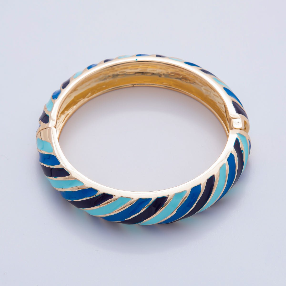 Statement Gold Filled Enamel Swirl Colorful Luxe Bracelet | WAA3333 - WAA3337 - DLUXCA