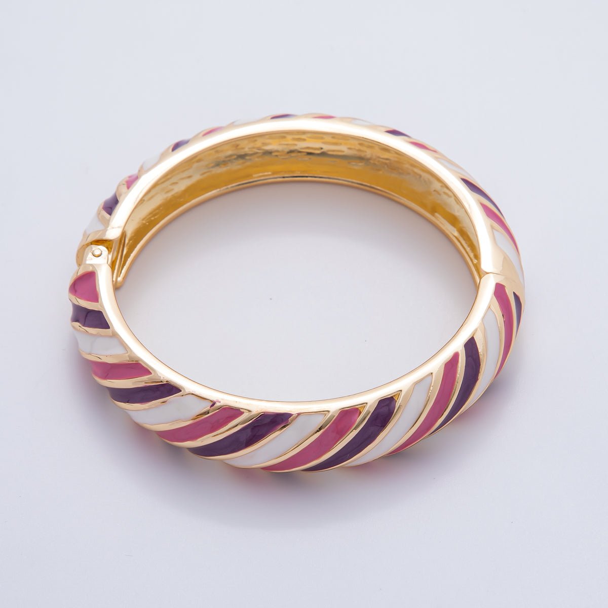 Statement Gold Filled Enamel Swirl Colorful Luxe Bracelet | WAA3333 - WAA3337 - DLUXCA