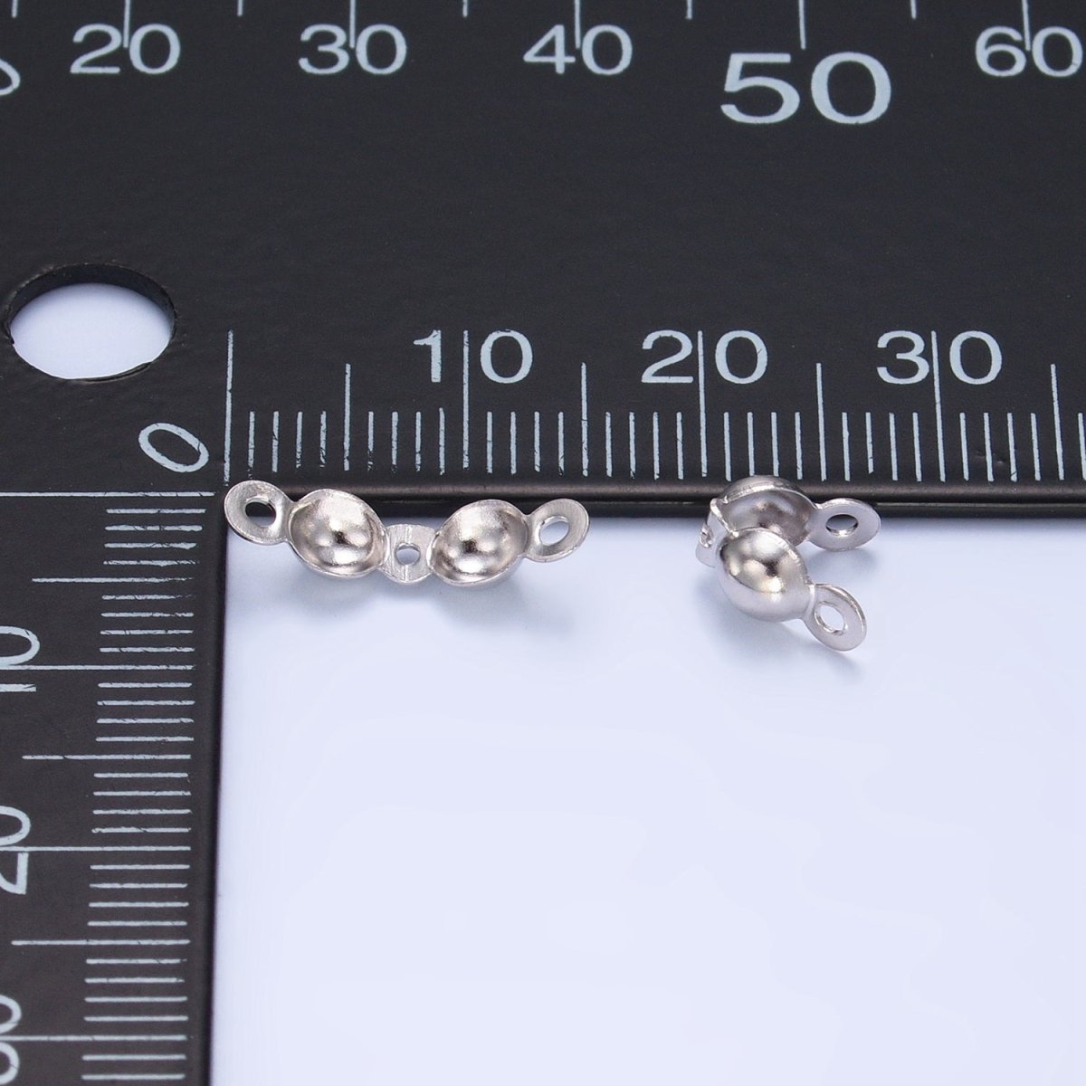 Sterling Silver S925 Crimp Bead Minimalist Findings | SL - 514 - DLUXCA