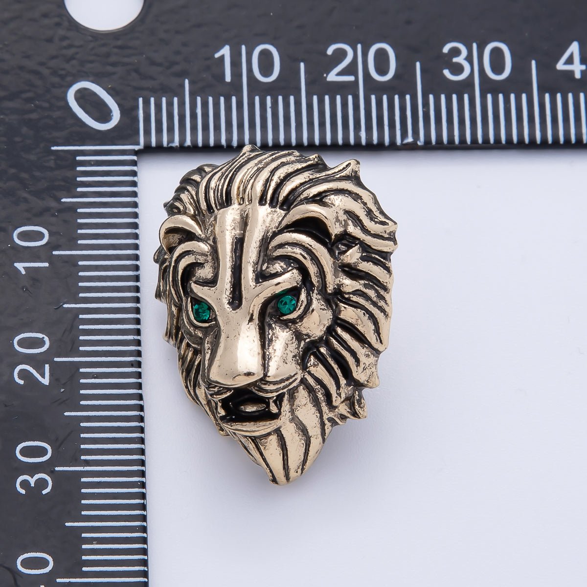 Vintage Gold 28.5mm x 22mm Lion Animal Pin Brooch | BH - 062 - DLUXCA