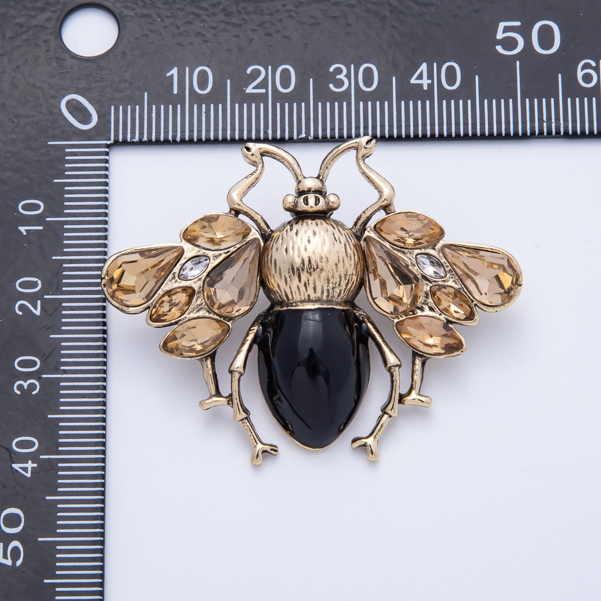 Vintage Gold 49mm x 38mm Insect Animal Pin Brooch | BH - 030 - DLUXCA