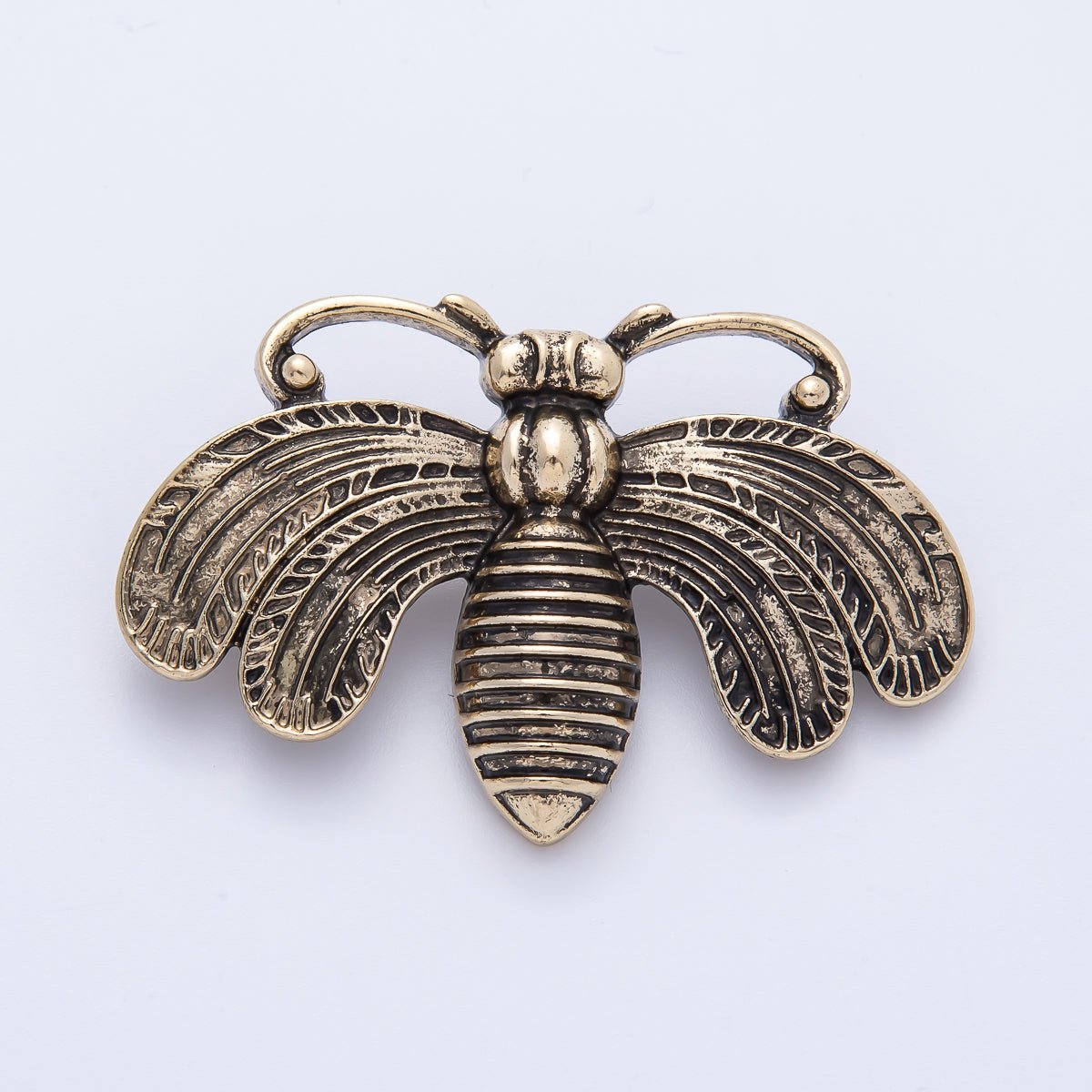 Vintage Gold 51mm x 33mm Fly Insect Animal Pin Brooch | BH - 061 - DLUXCA