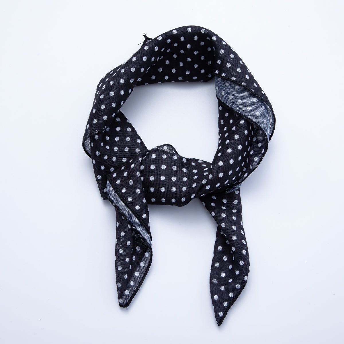 Vintage Square 56mm Soft Faux Silk Bandana Scarf Necklace | WA - 1978 - DLUXCA