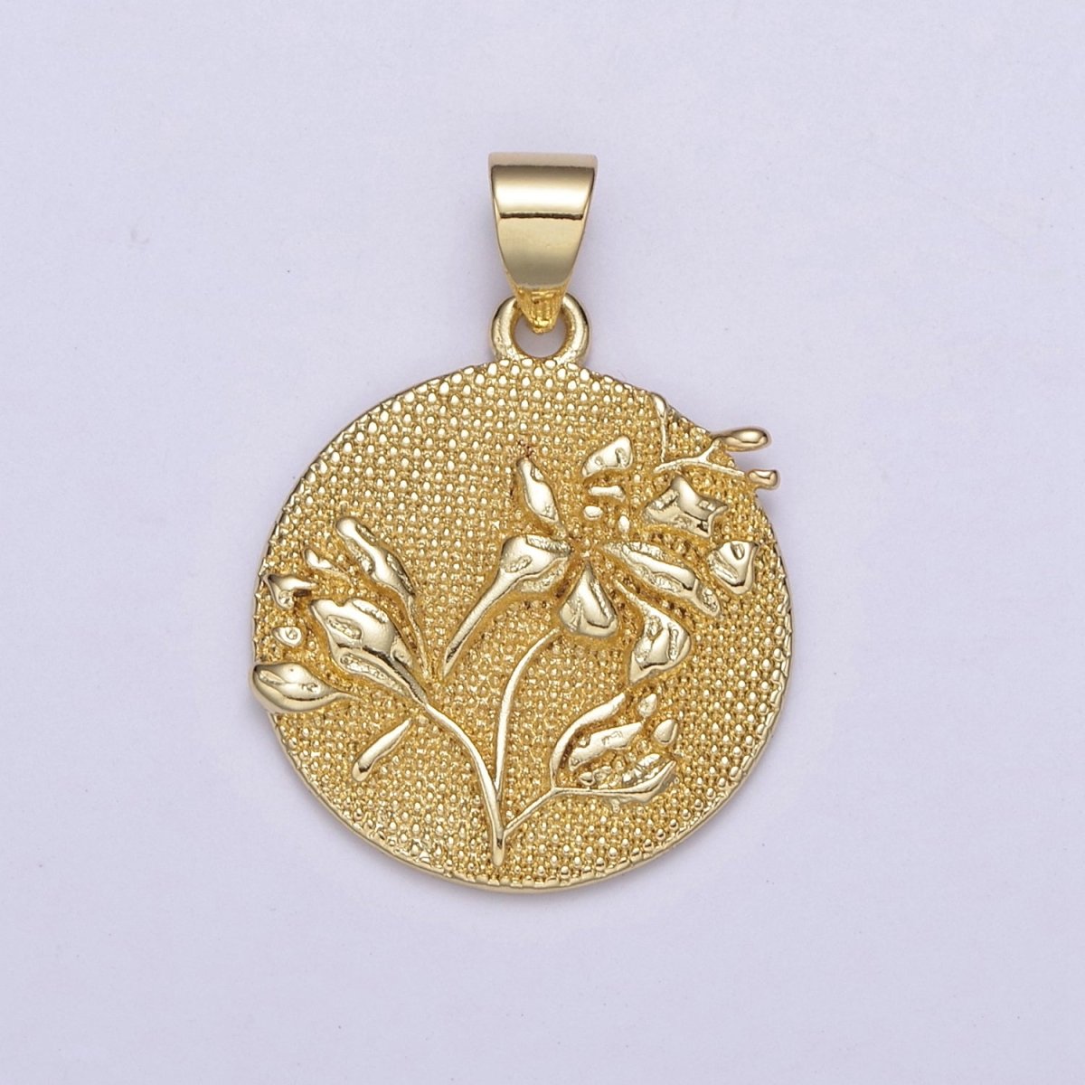 Wild Flower Collection Gold Rose Flower, Cotton Blossom, Sun Flower Dandelion Charm Medallion for Necklace Bracelet Supply H - 070 H - 079 H - 087 H - 093 H - 095 H - 099 - DLUXCA