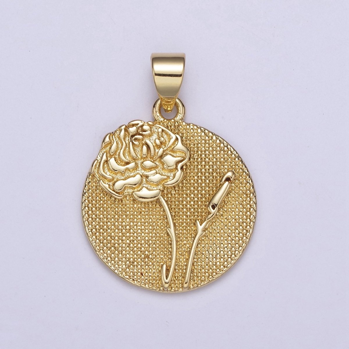 Wild Flower Collection Gold Rose Flower, Cotton Blossom, Sun Flower Dandelion Charm Medallion for Necklace Bracelet Supply H - 070 H - 079 H - 087 H - 093 H - 095 H - 099 - DLUXCA