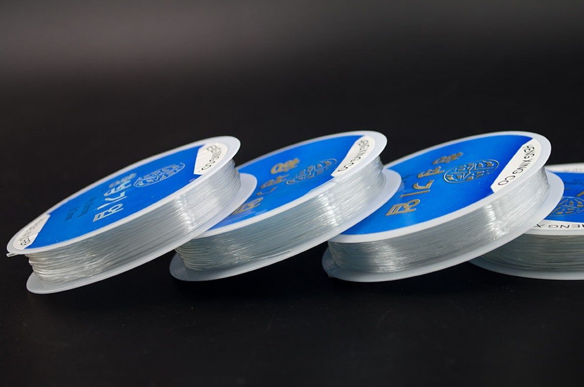 0.6, 0.7, 0.8, 1mm Elastic Stretch Cord Clear String Cord for Jewelry Making Bracelet Beading Thread Phone Strap Component Made in Korea - DLUXCA