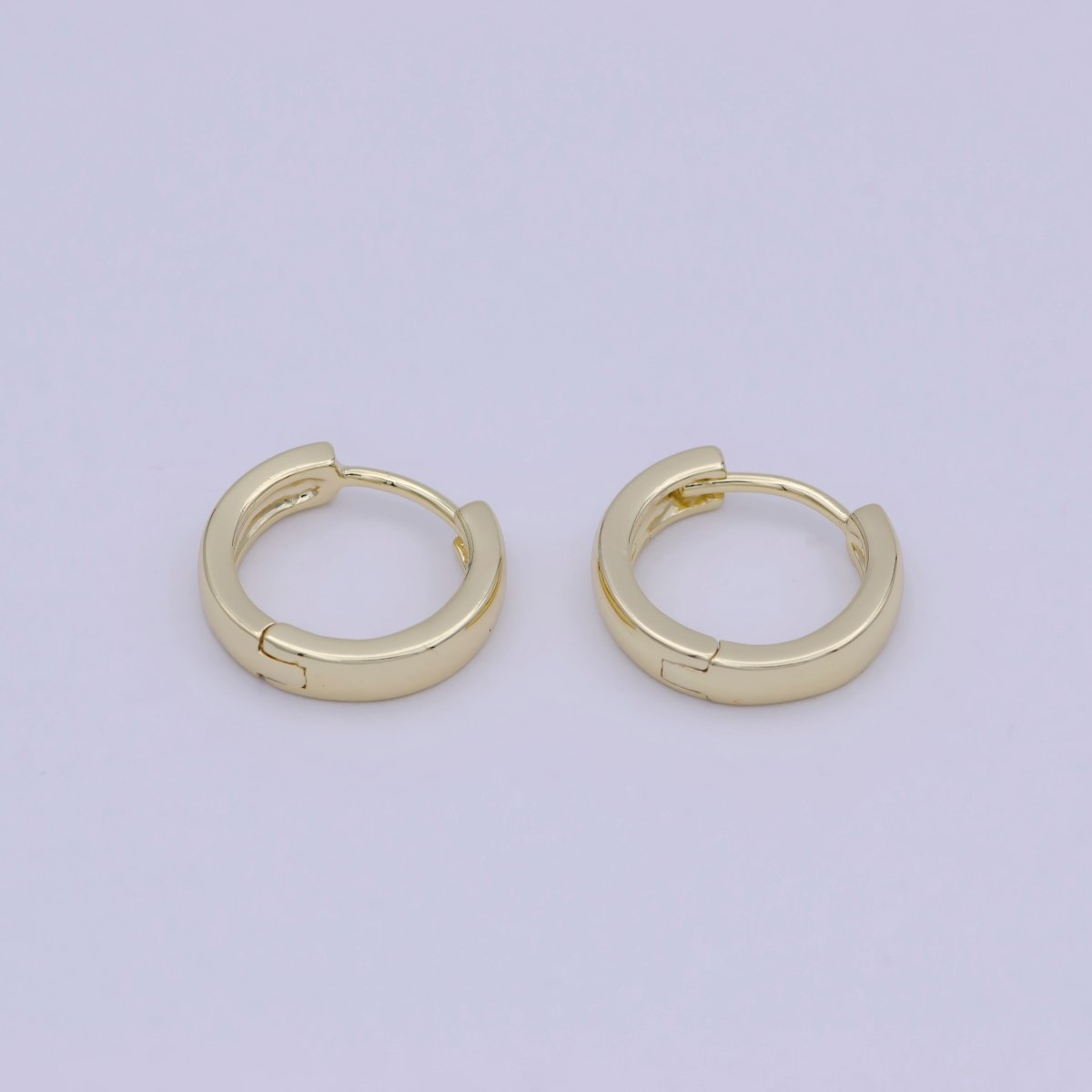 1 PAIR Gold Filled Huggie Hoop Earrings Minimalist Hoop Dainty Earrings Huggie Hoop for Everyday Wear T-305 - DLUXCA