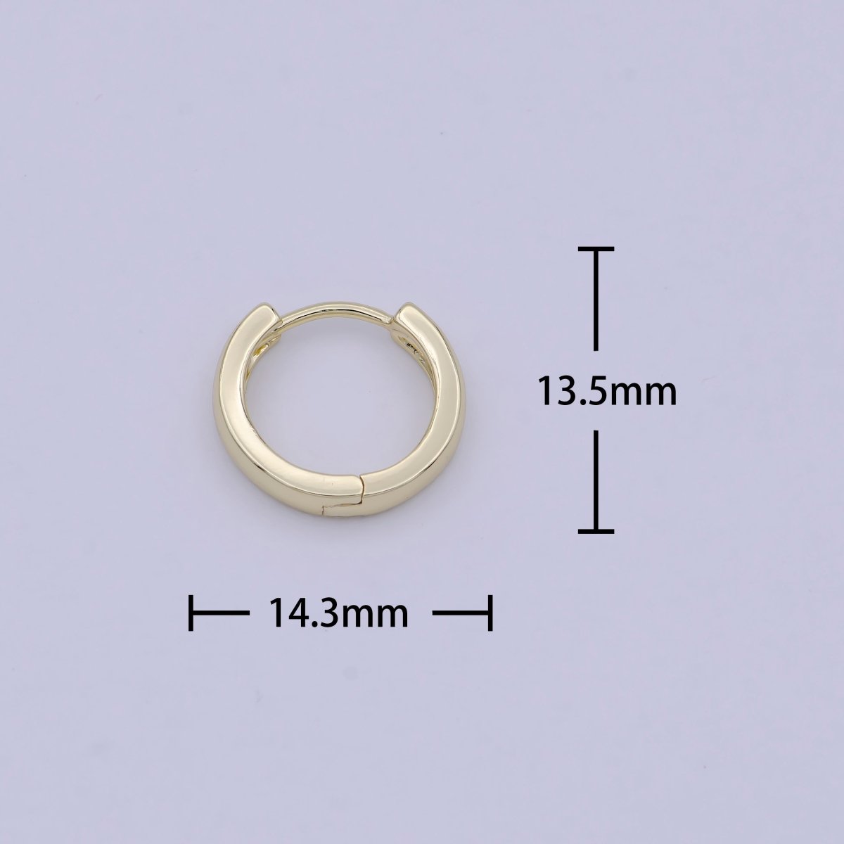 1 PAIR Gold Filled Huggie Hoop Earrings Minimalist Hoop Dainty Earrings Huggie Hoop for Everyday Wear T-305 - DLUXCA